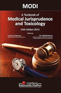A Textbook of Medical Jurisprudence and Toxicology