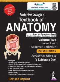 Inderbir Singh's Textbook of Anatomy : Lower Limb Abdomen & Pelvis - Volume Two